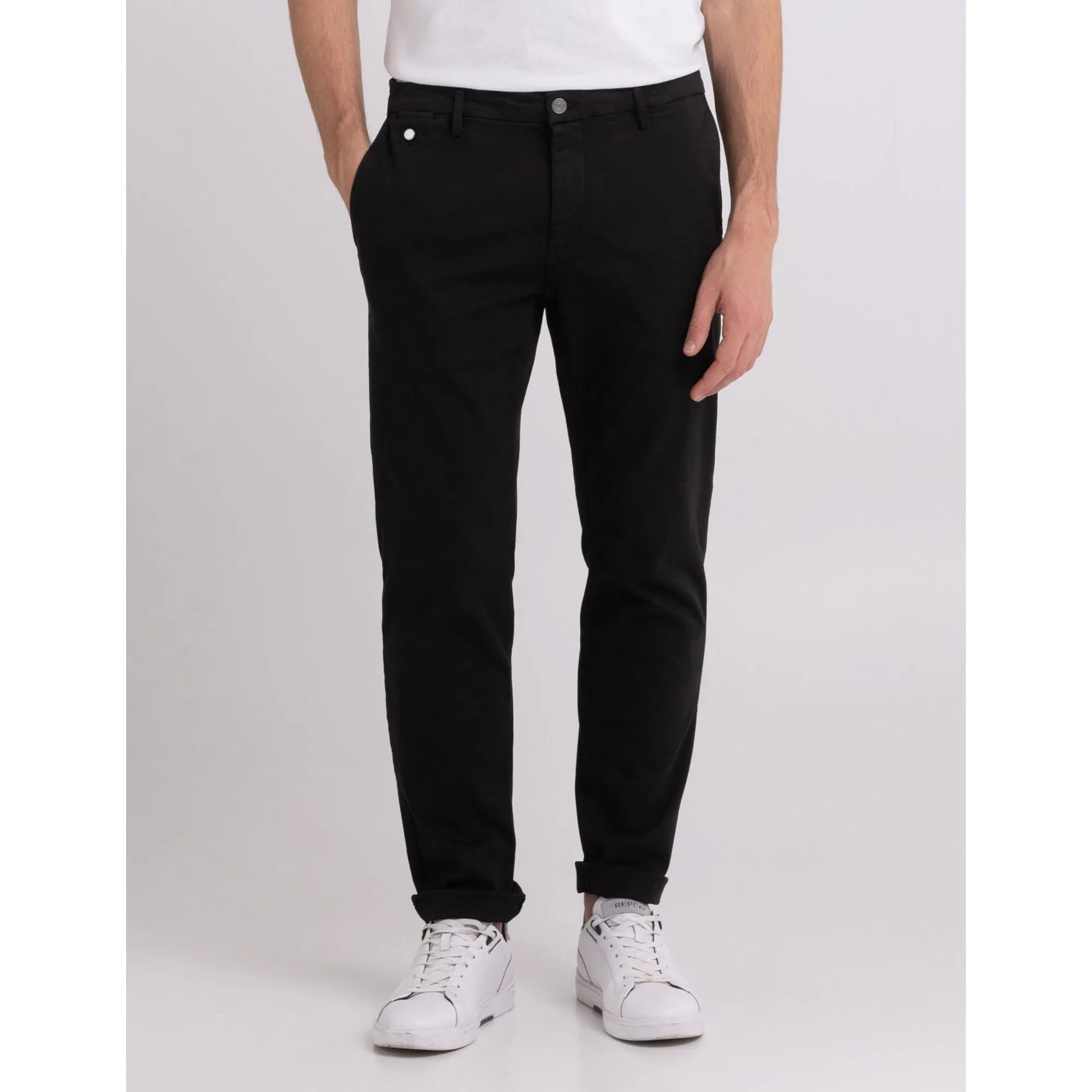Replay Men's Regular fit Benni chino trousers
