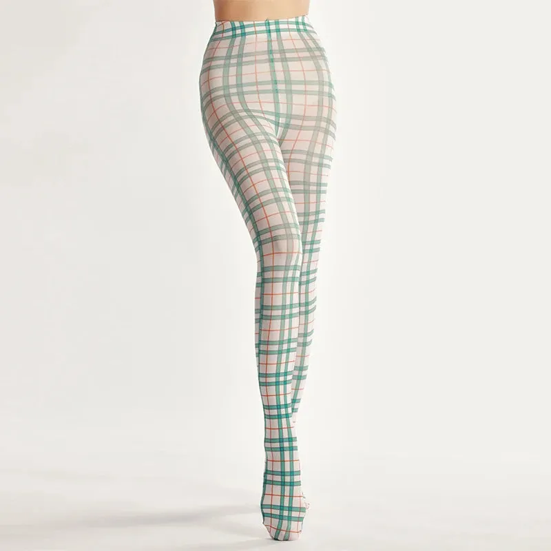 Retro Oil Painting Printed Tights