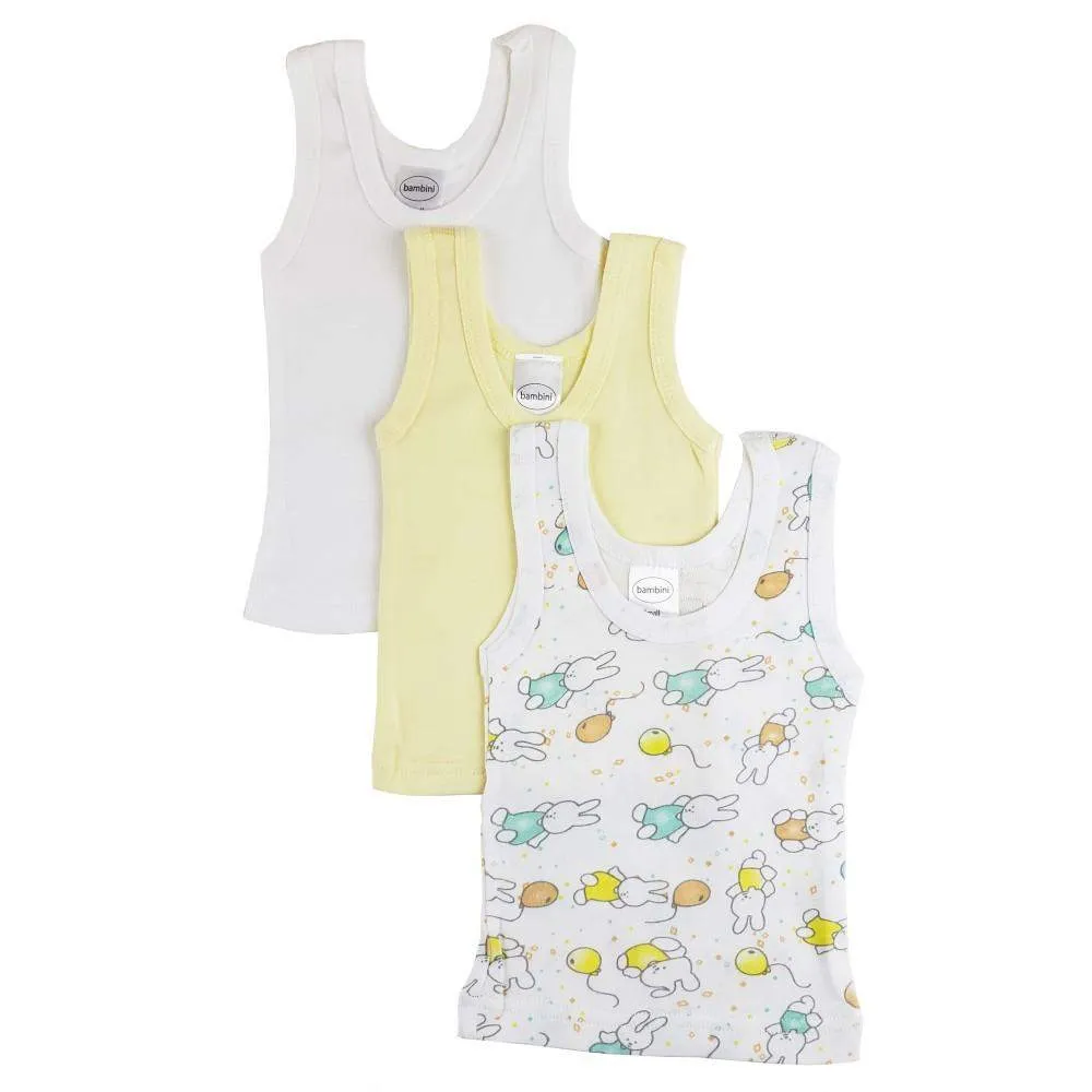 Rib Knit Sleeveless Tank Top Shirt 3-Pack (NB,S,M,L)