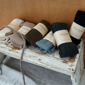 Ribbed Cotton Tights