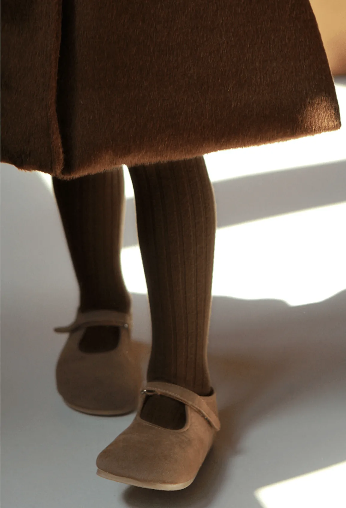 Ribbed Cotton Tights