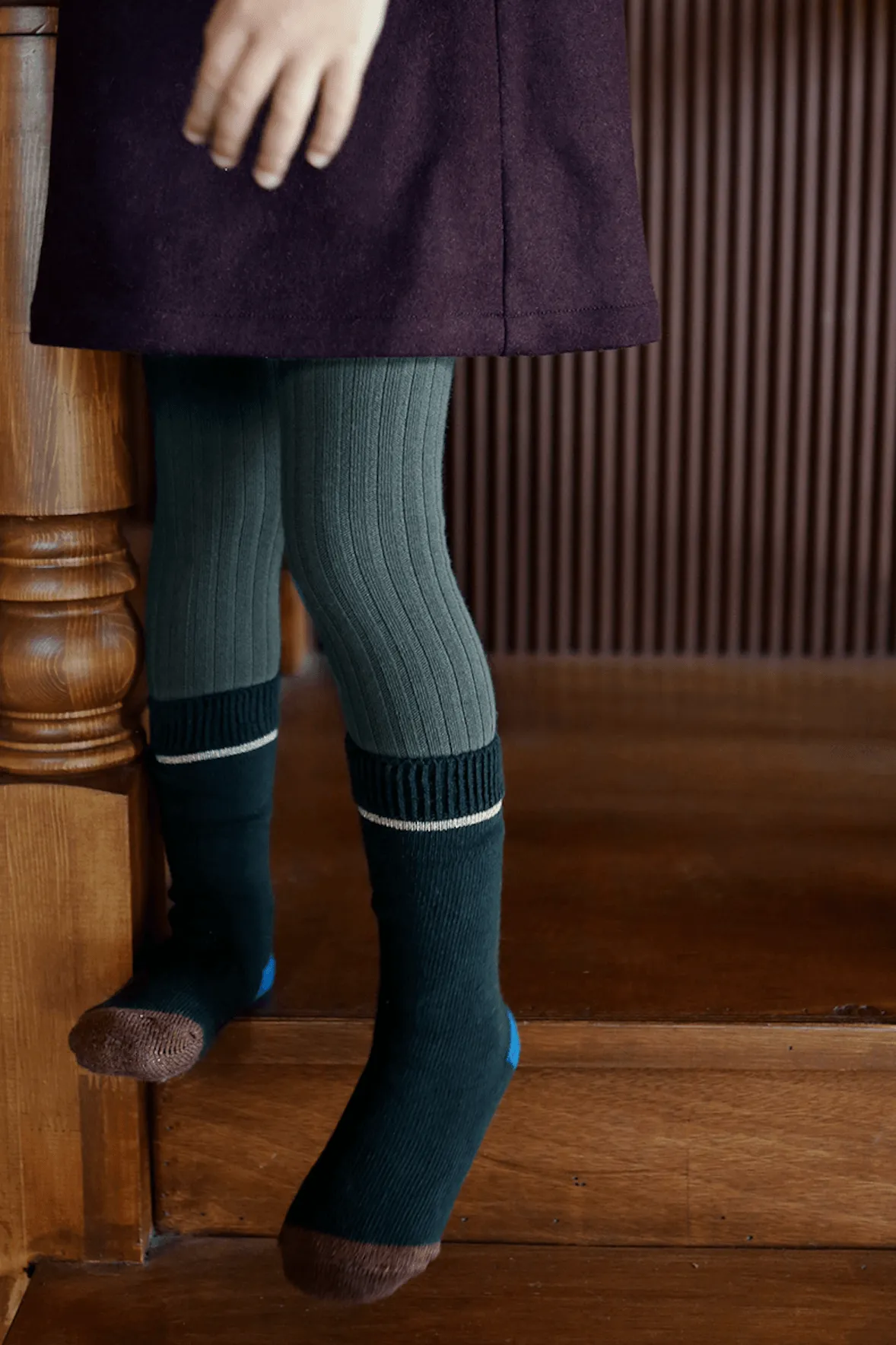 Ribbed Cotton Tights