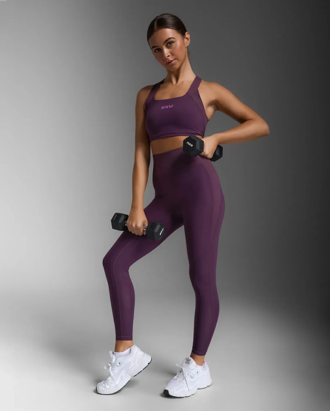 Ribbed Hi-Rise Compression Tights