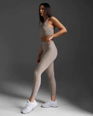 Ribbed Hi-Rise Compression Tights