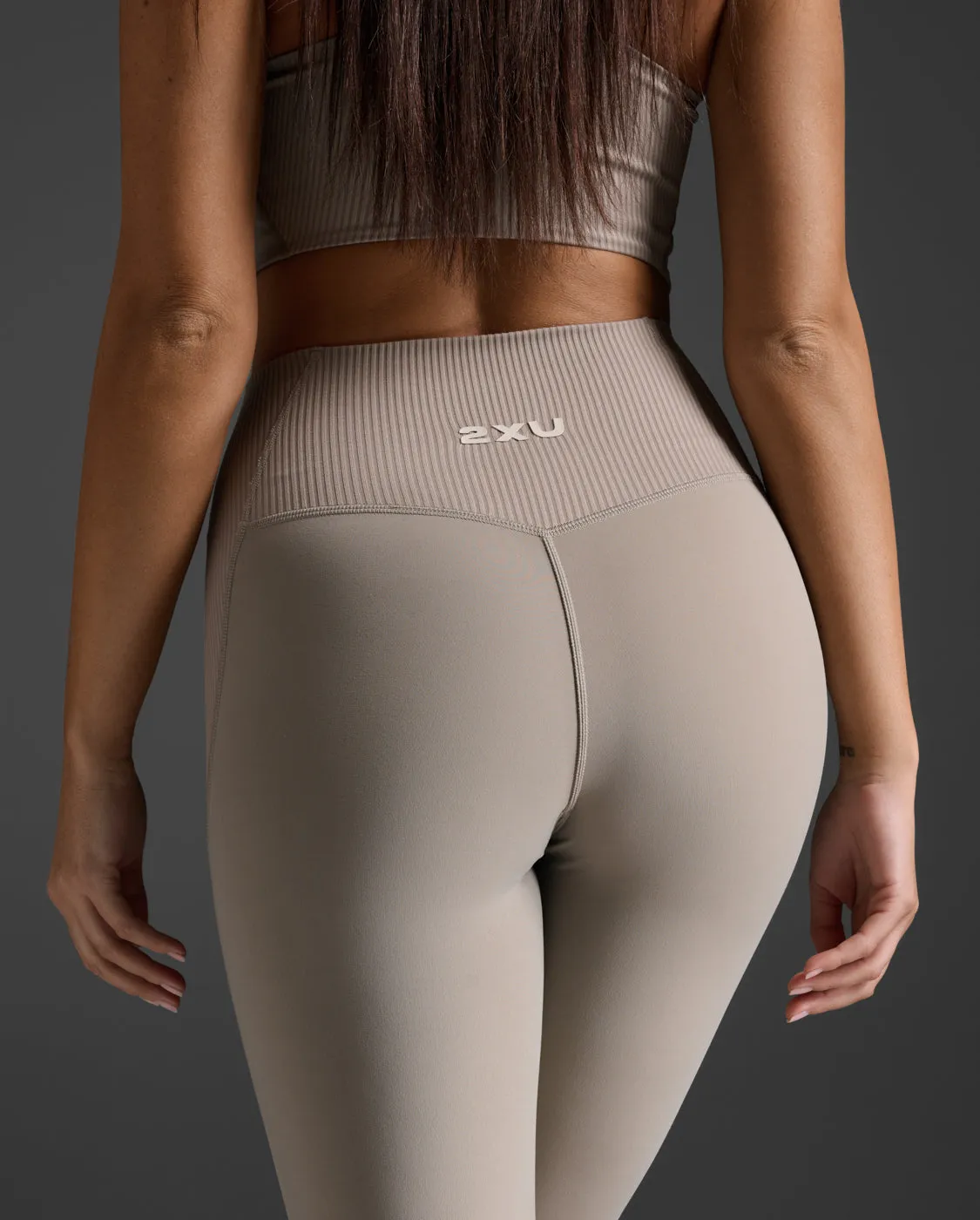 Ribbed Hi-Rise Compression Tights