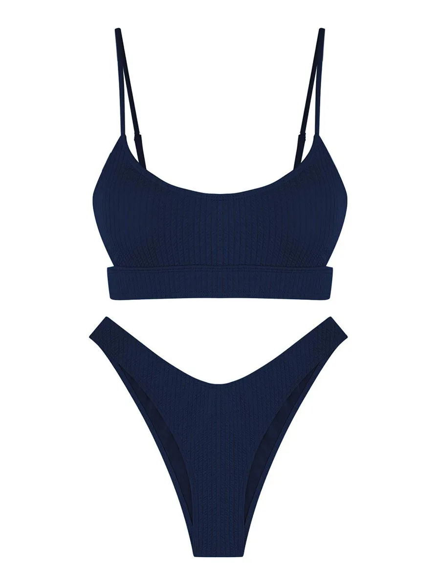 Ribbed High Split