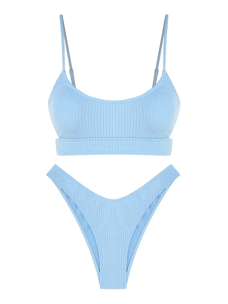 Ribbed High Split
