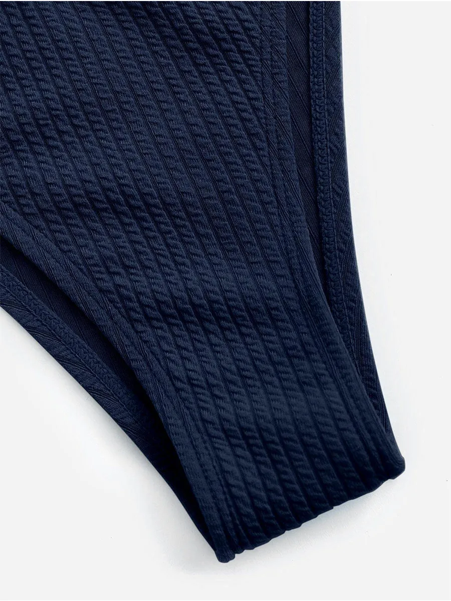 Ribbed High Split