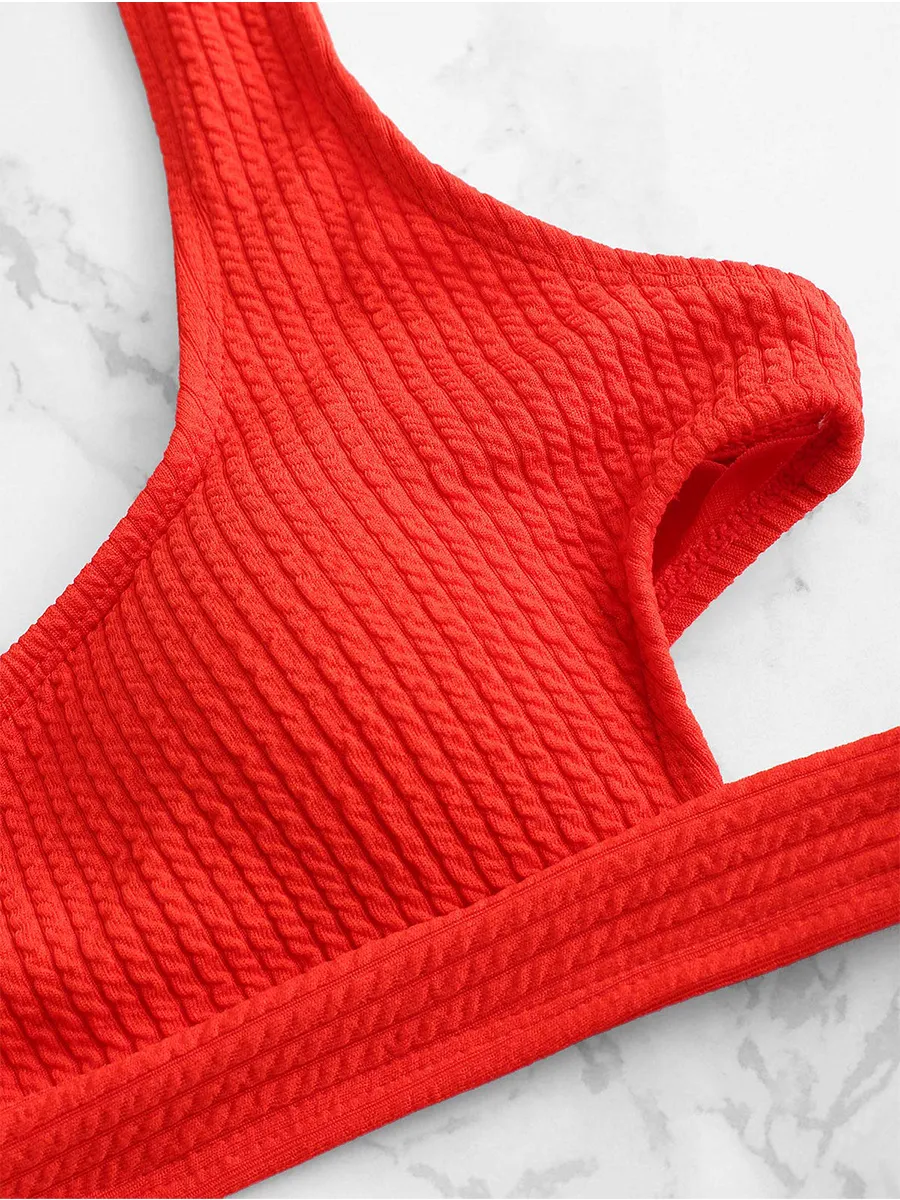 Ribbed High Split