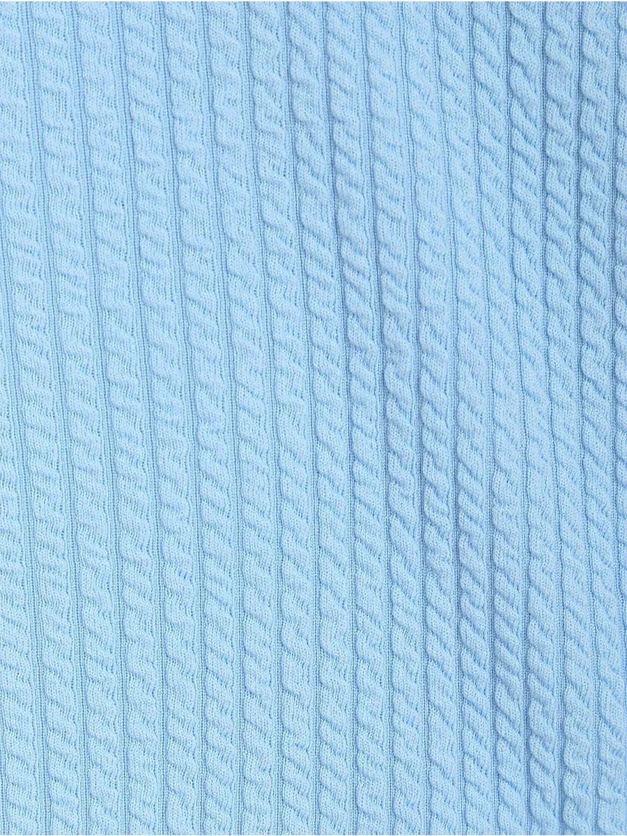 Ribbed High Split