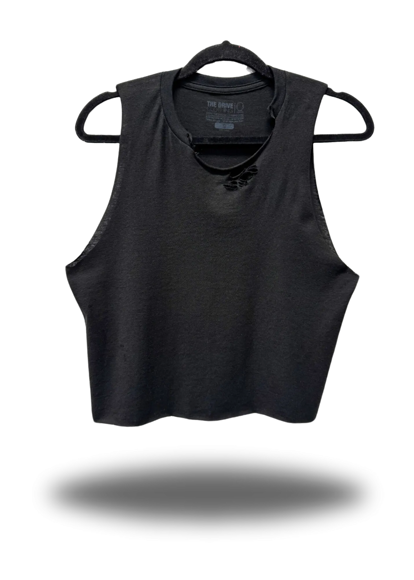 ROAD RASH BLACK CROP TANK 1.0