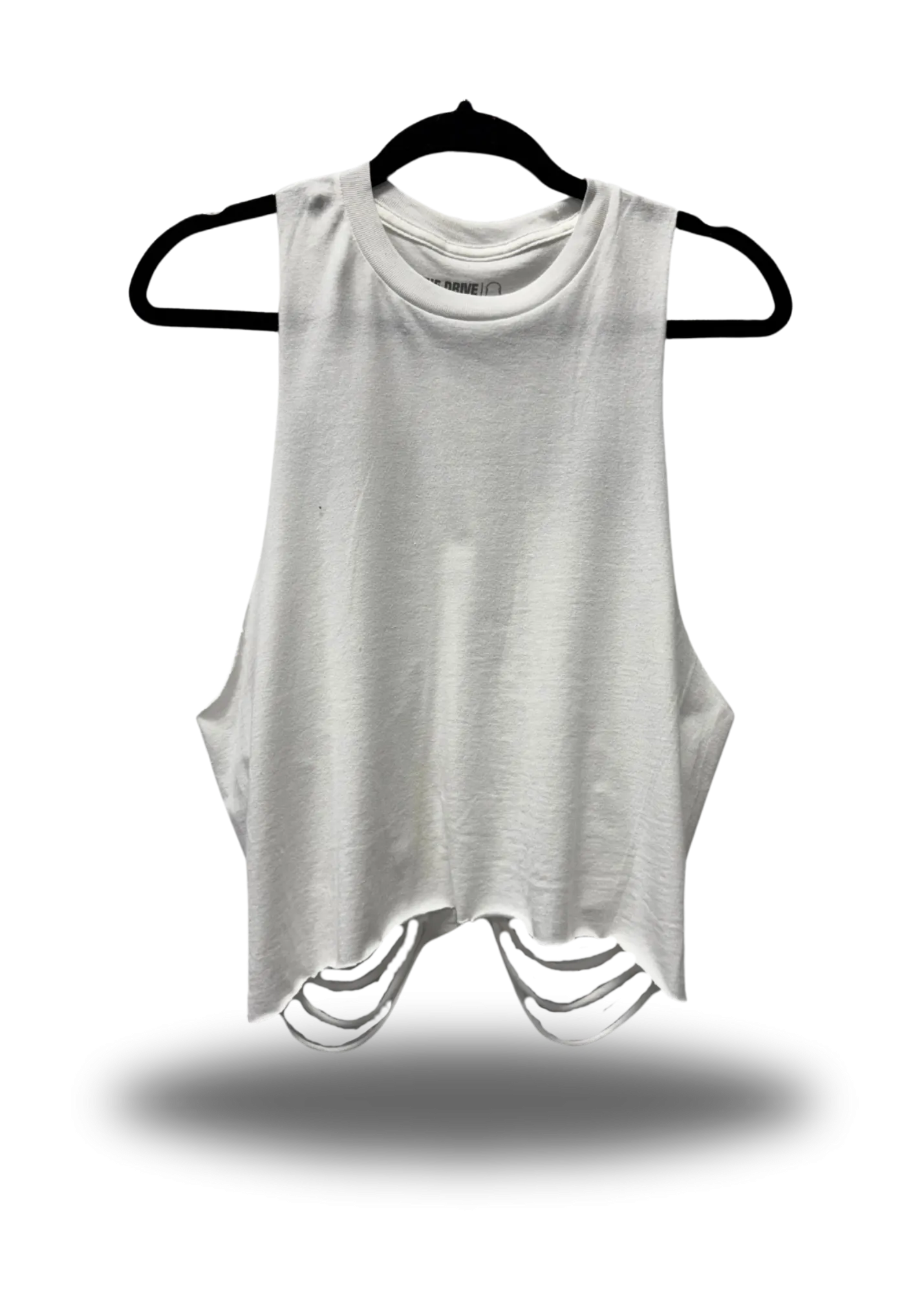 ROAD RASH WHITE CROP TANK TOP - 1.0