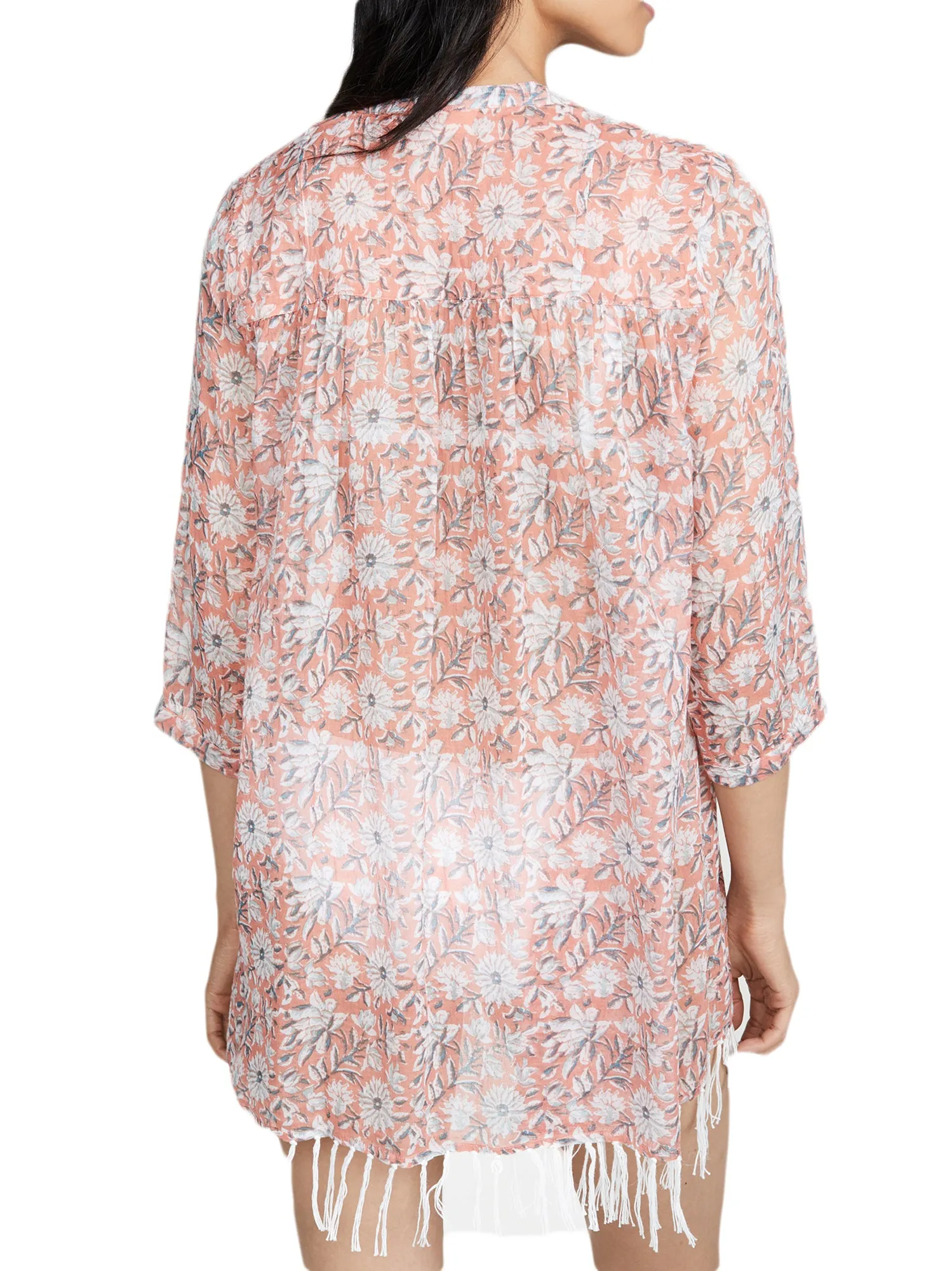 ROBERTA ROLLER RABBIT Women's Coral Tishka Serafina Tunic $148 NEW