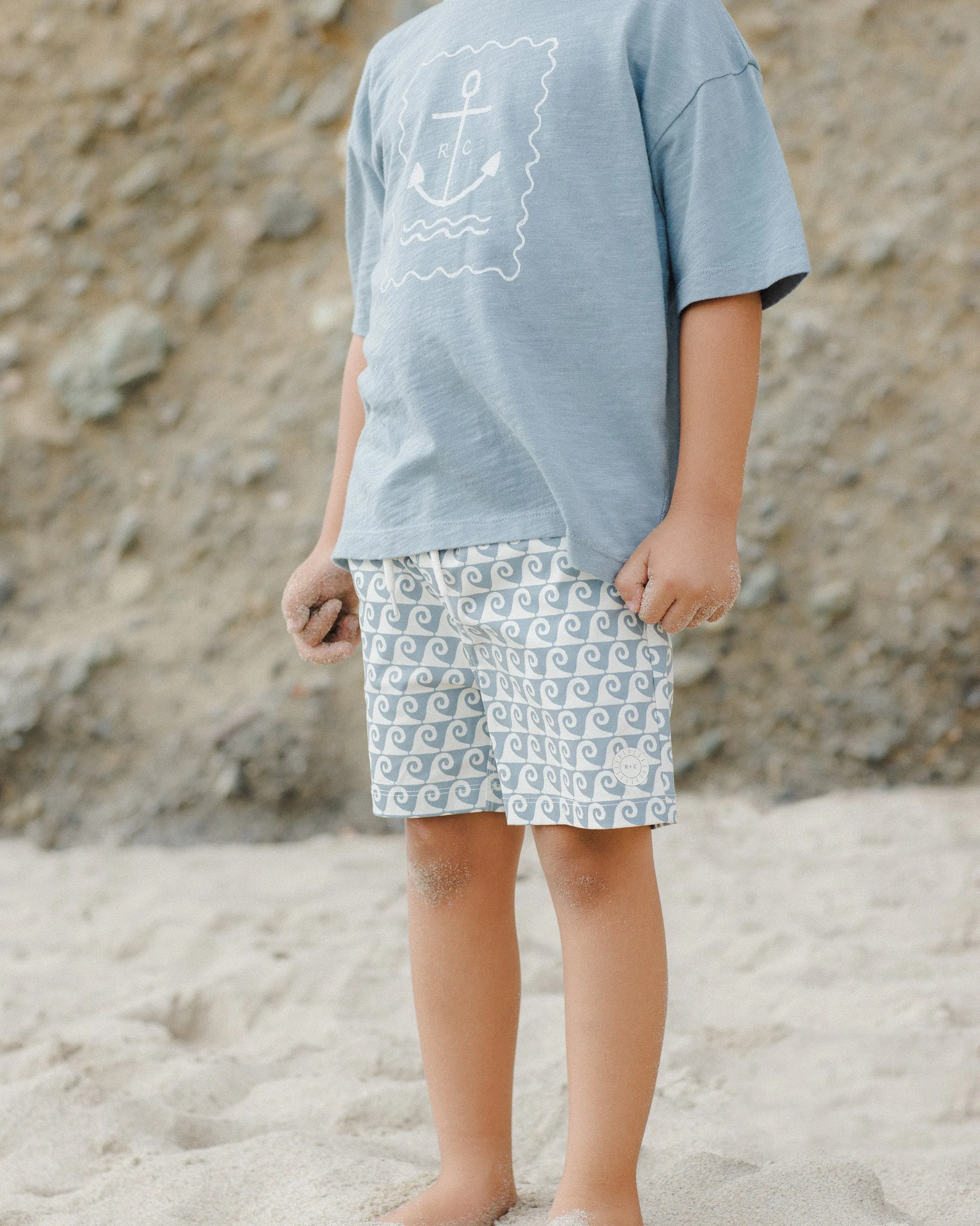Rylee & Cru Boardshorts – Waves | Boys Sustainable Swim Trunks Canada