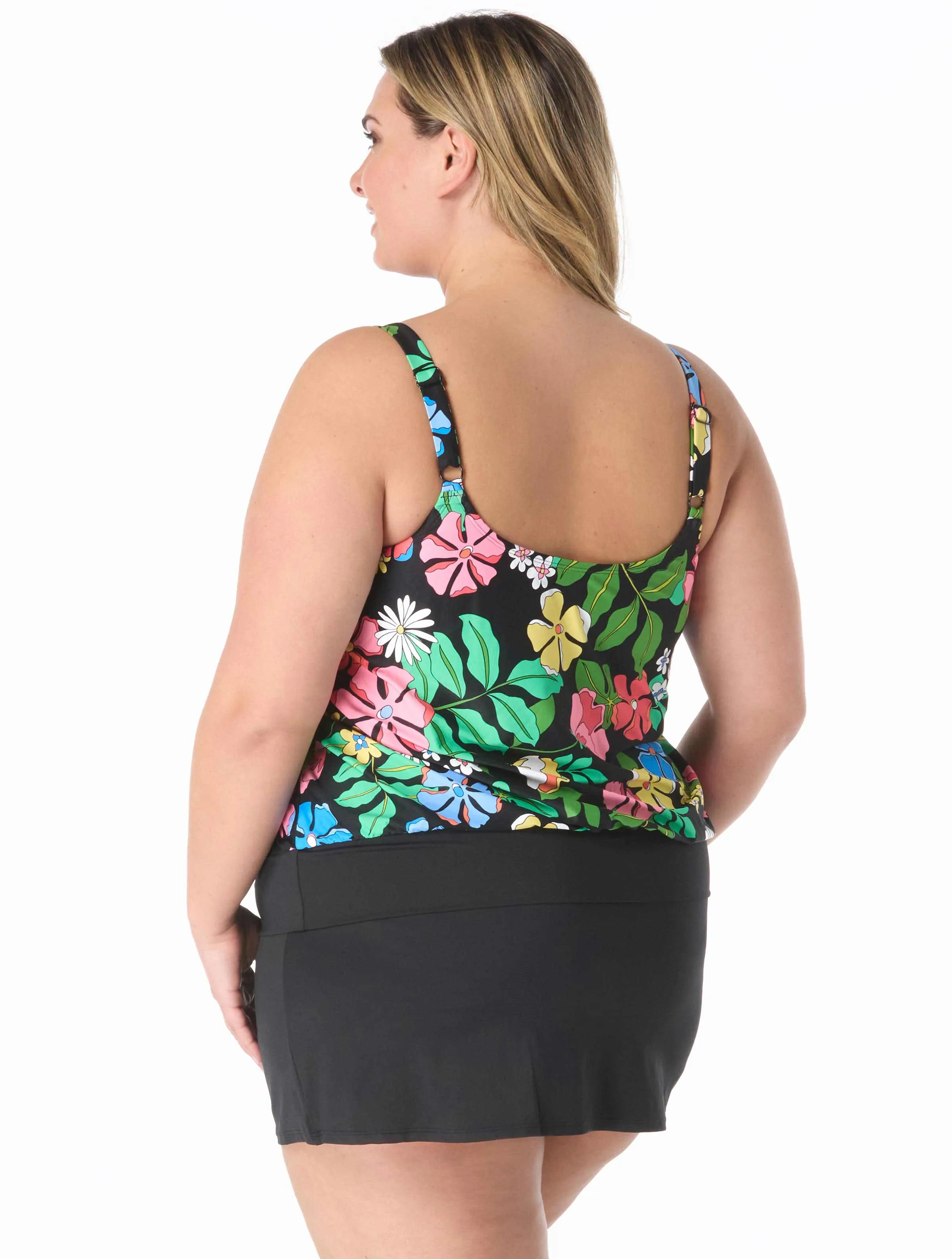 Sarah Plus Blouson Tankini Top