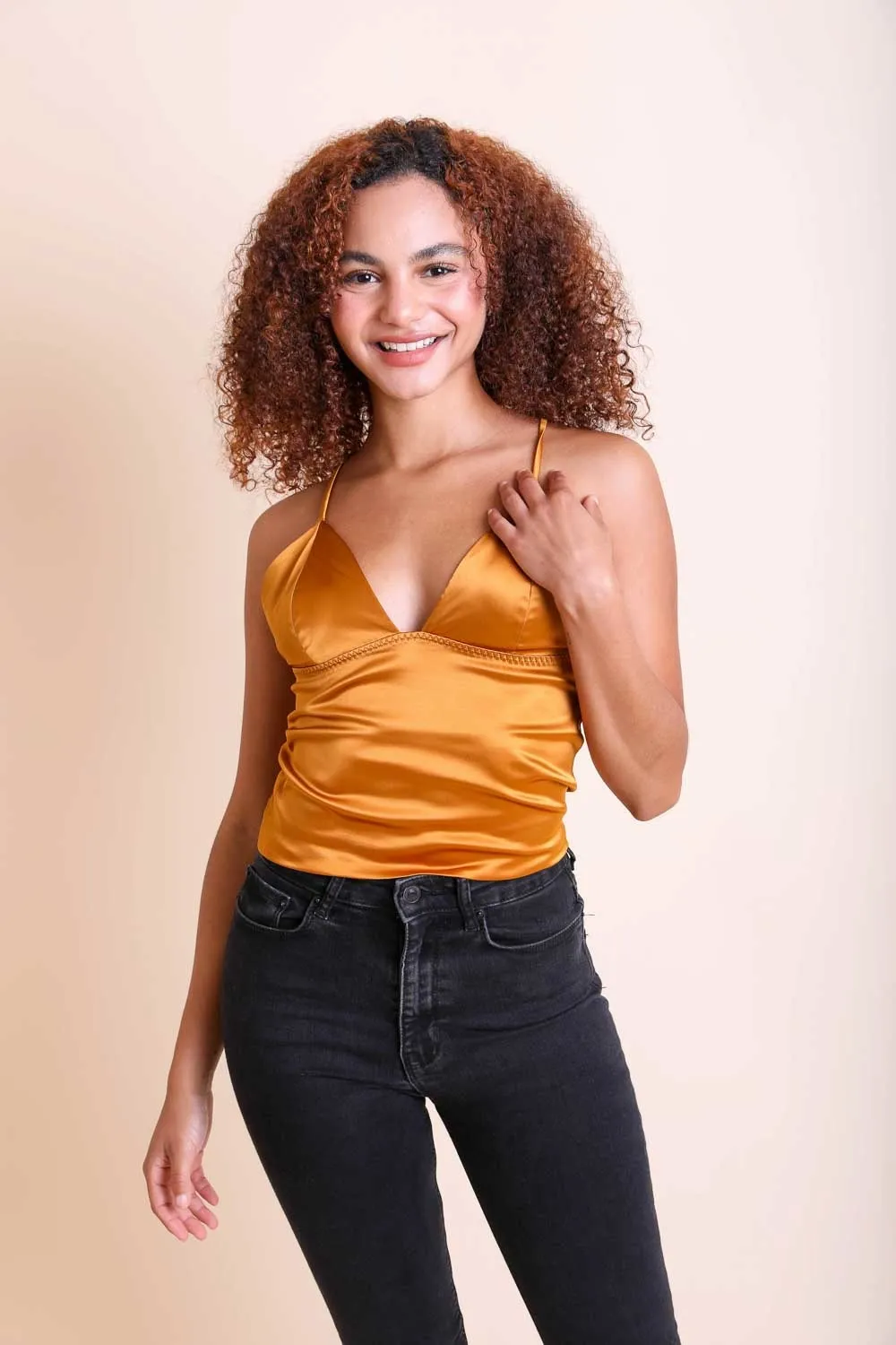 Satin Crop Top - 5 colors