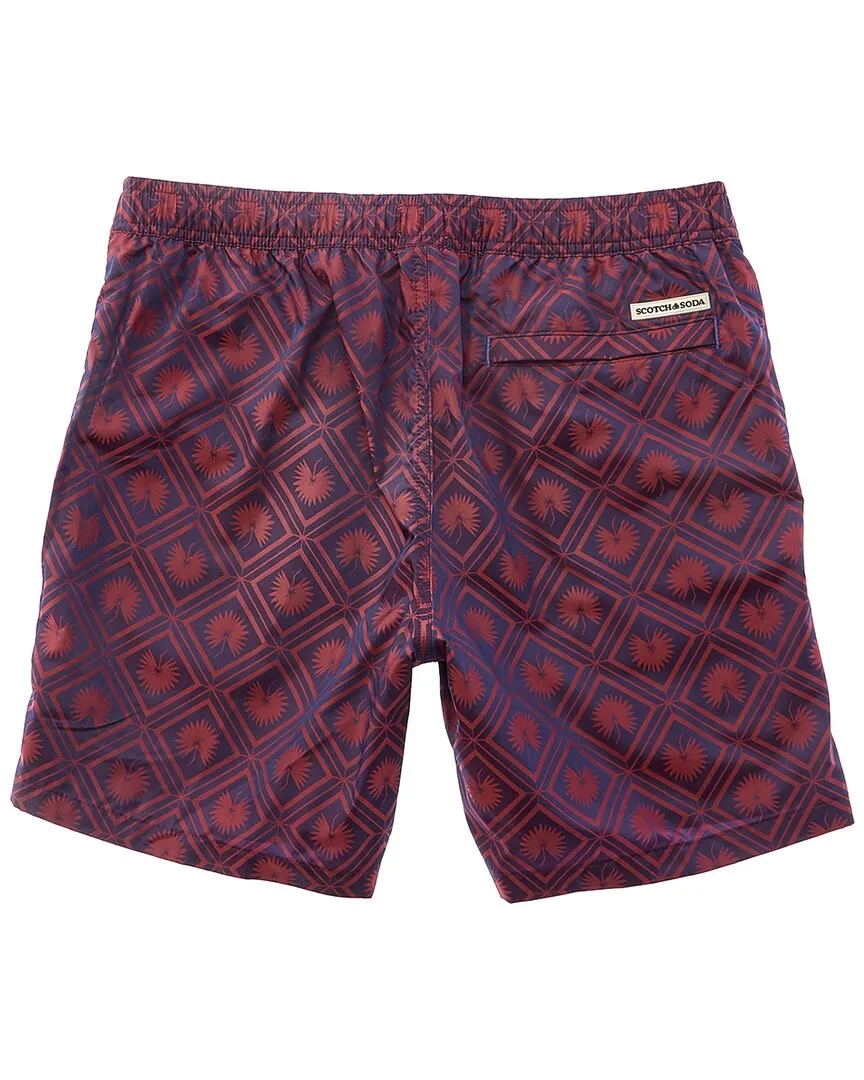 Scotch & Soda Diamond Patterned Swim Trunk
