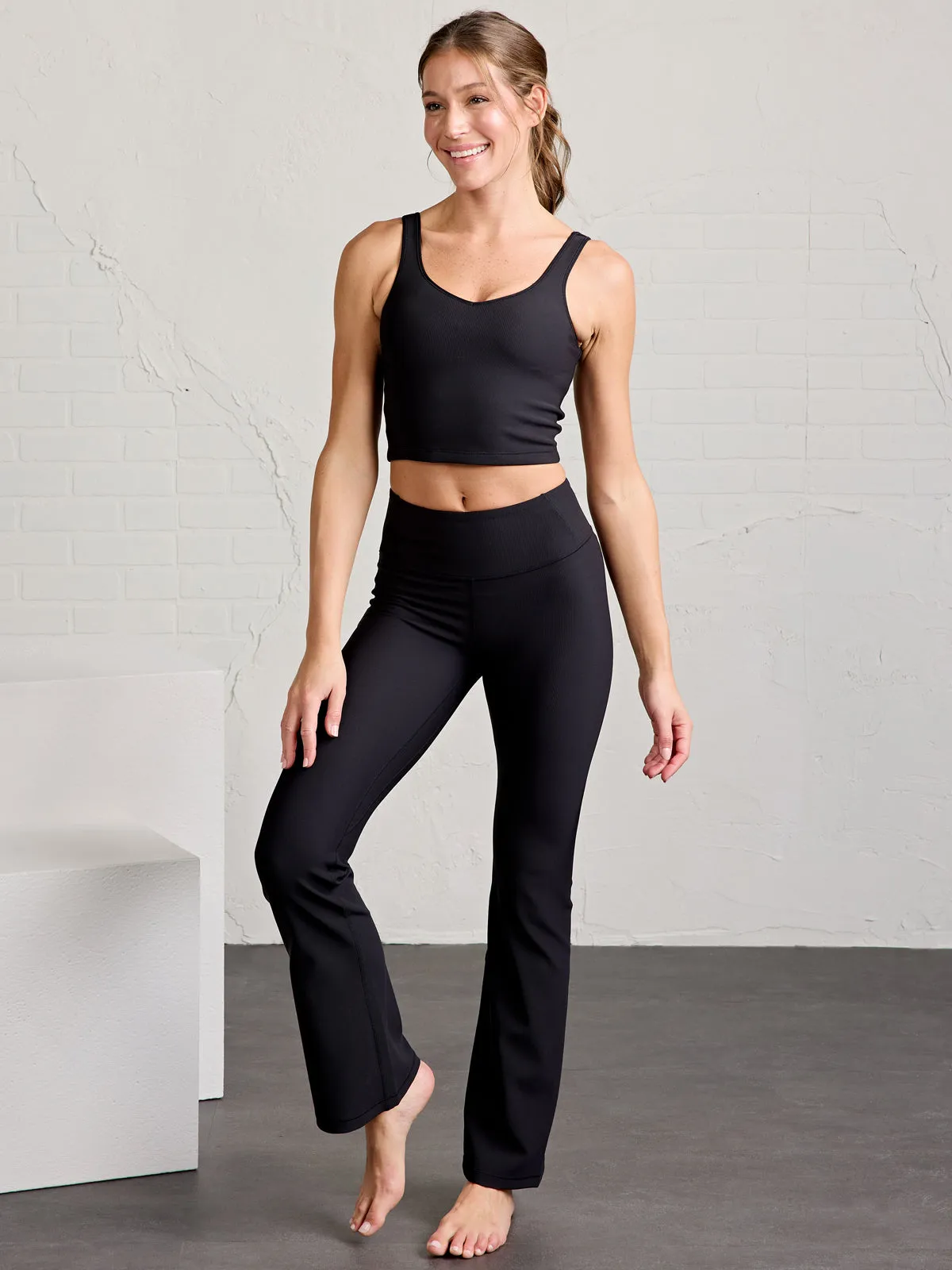 Sculptive Rib Crop Tank