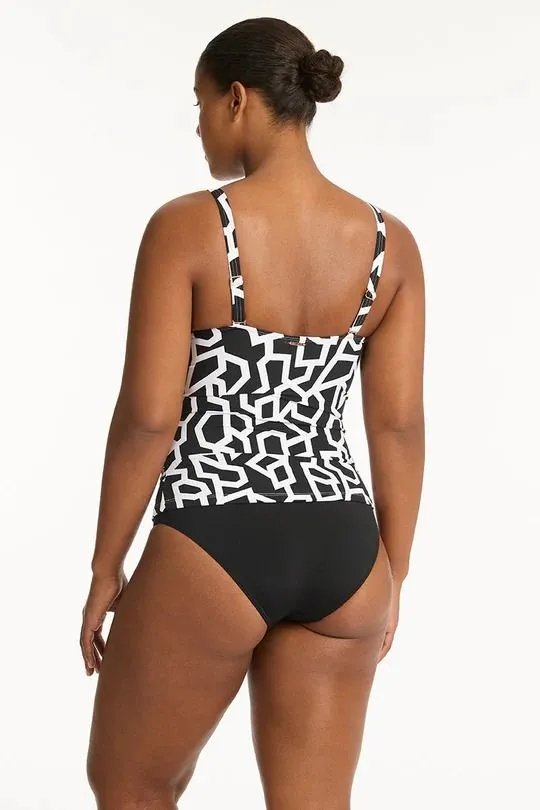 SEA LEVEL- LADIES DECO CROSS FRONT TANKINI