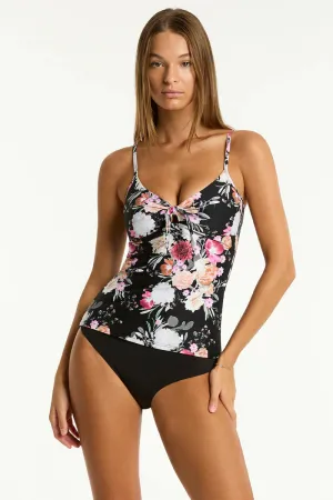 SEA LEVEL- WOMEN'S BELLE TIE FRONT B/C CUP TANKINI SWIM TOP