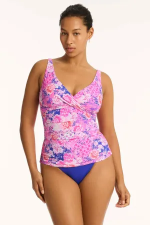 SEA LEVEL- WOMEN'S FIESTA CROSS FRONT TANKINI