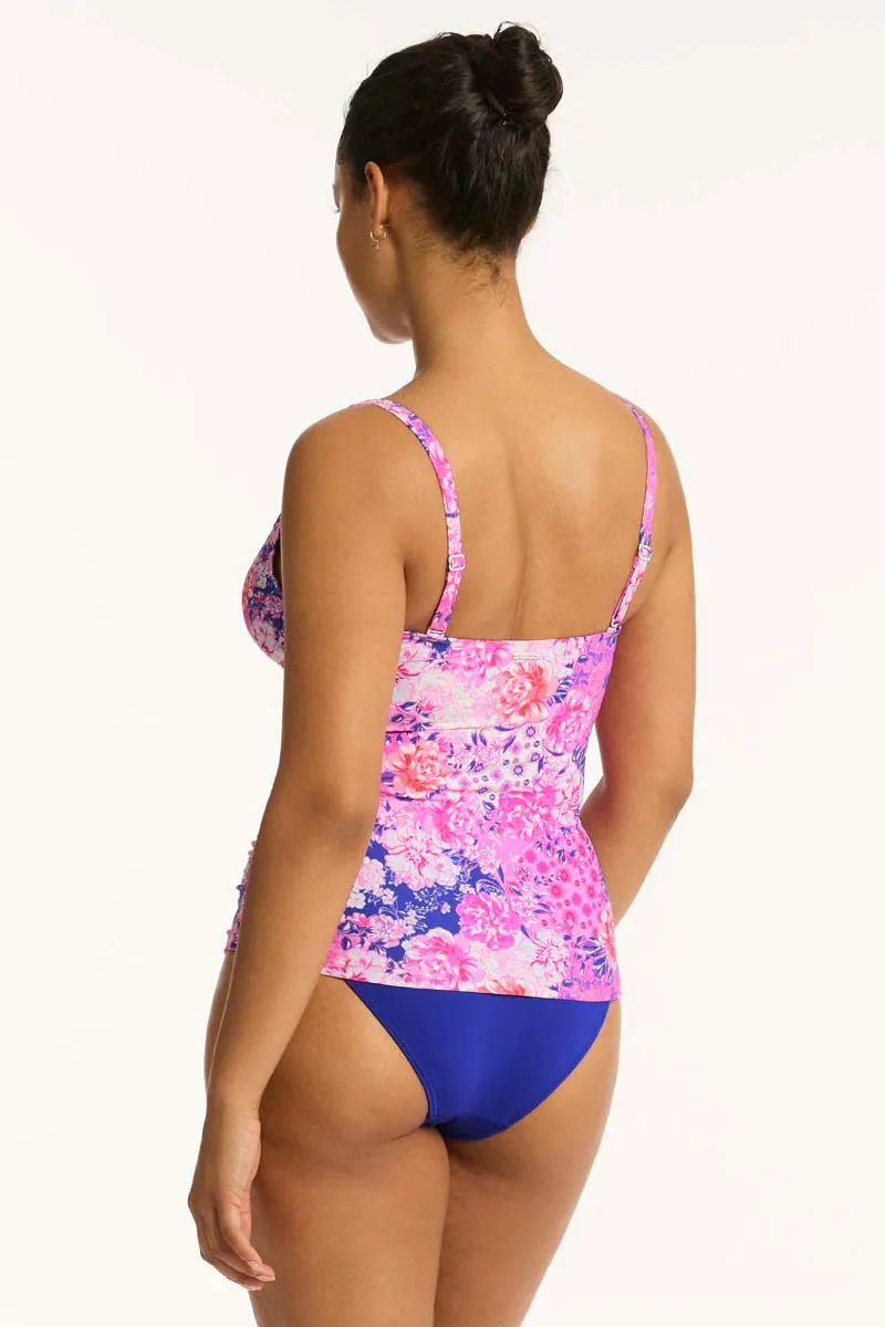 SEA LEVEL- WOMEN'S FIESTA CROSS FRONT TANKINI
