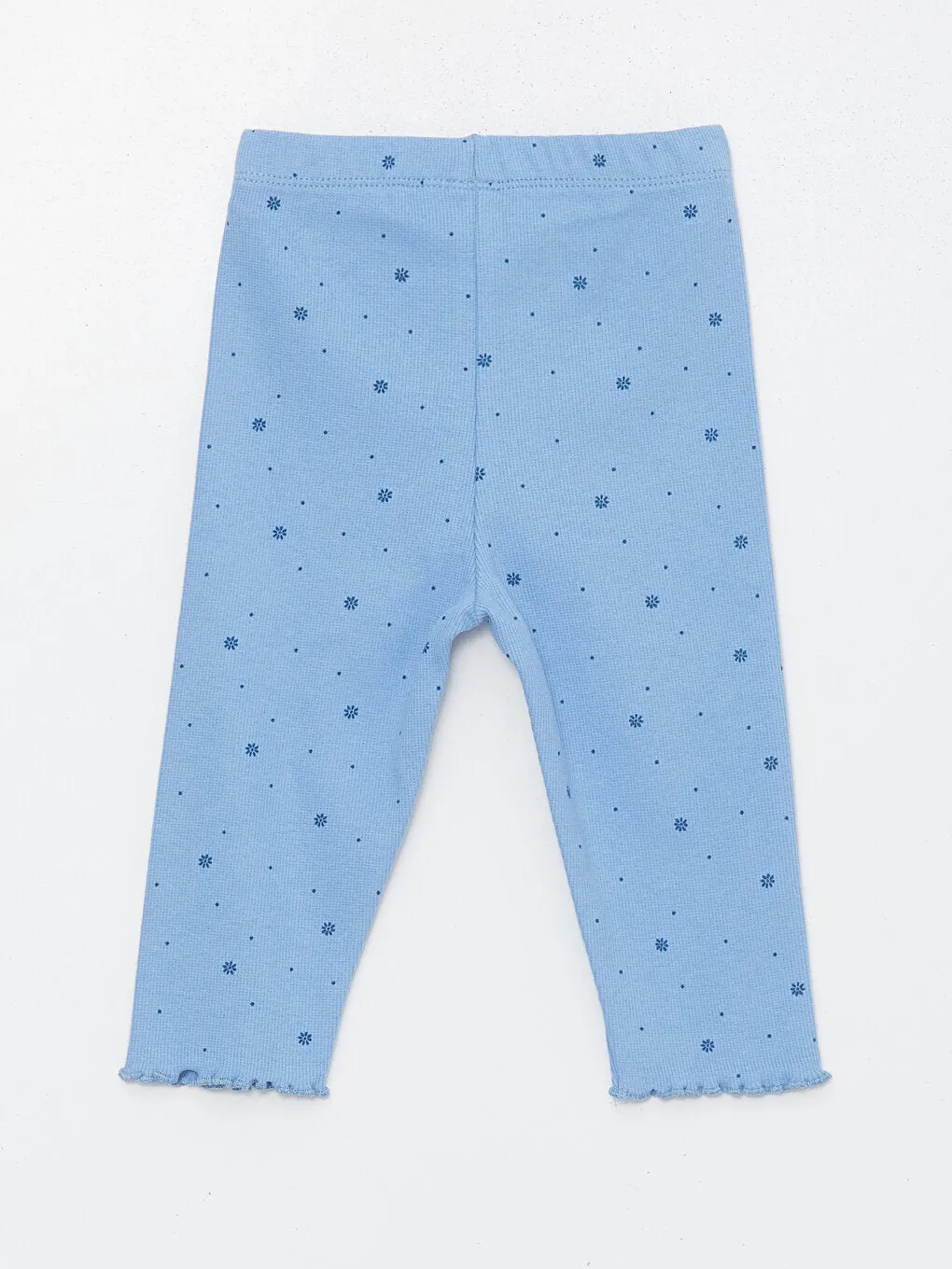 Self-patterned Baby Girl Tights with Elastic Waist