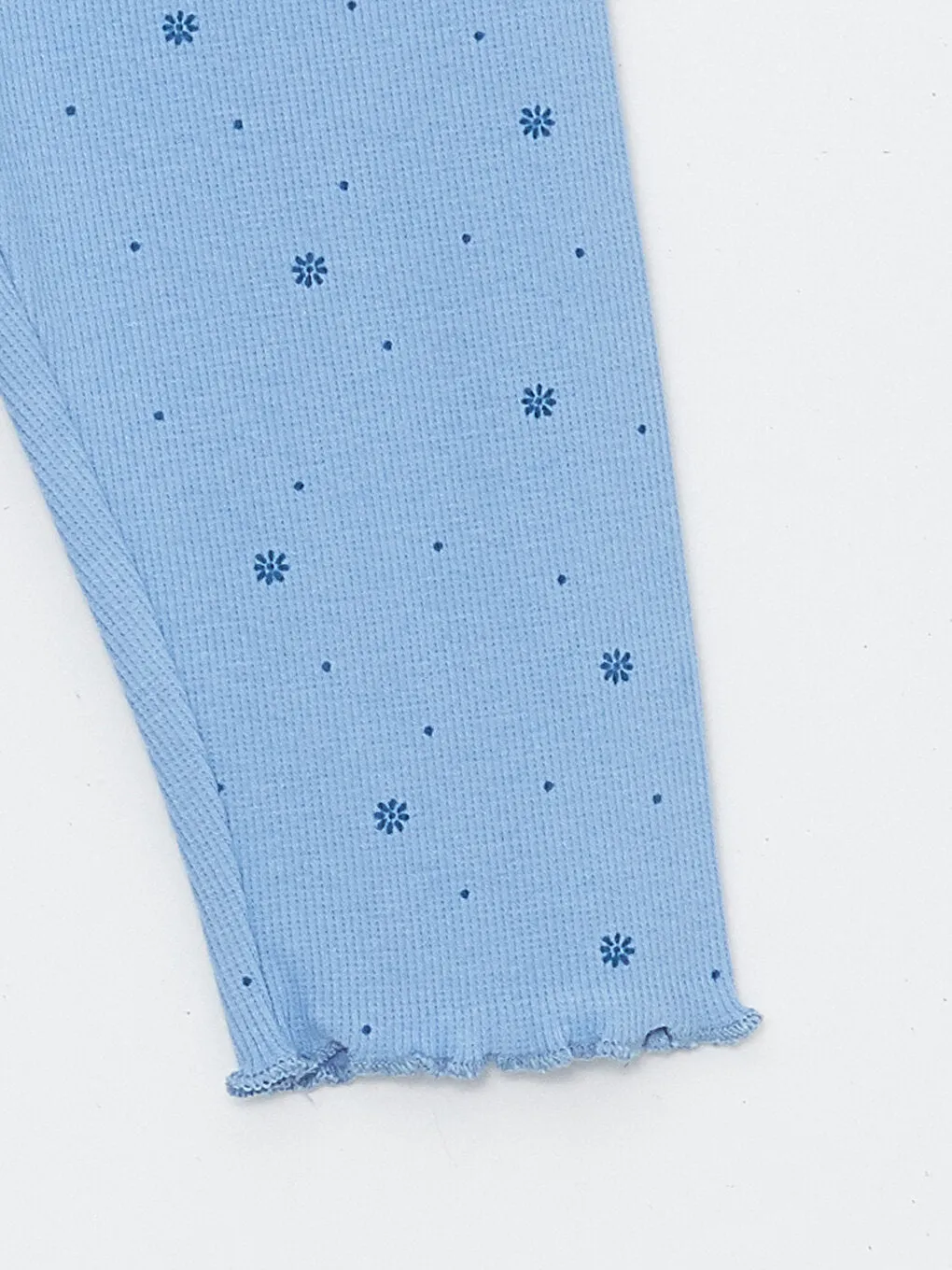 Self-patterned Baby Girl Tights with Elastic Waist