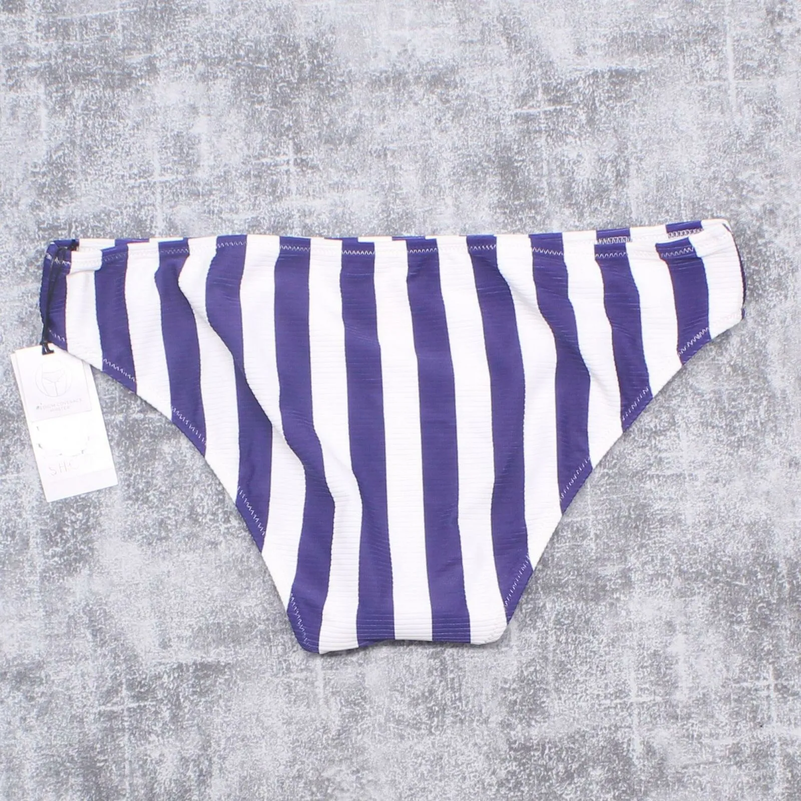 Shade & Shore Women's Nautical Ribbed Hipster Bikini Bottom