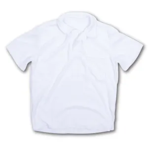 Shade Critters- White Boys Terry Polo Top