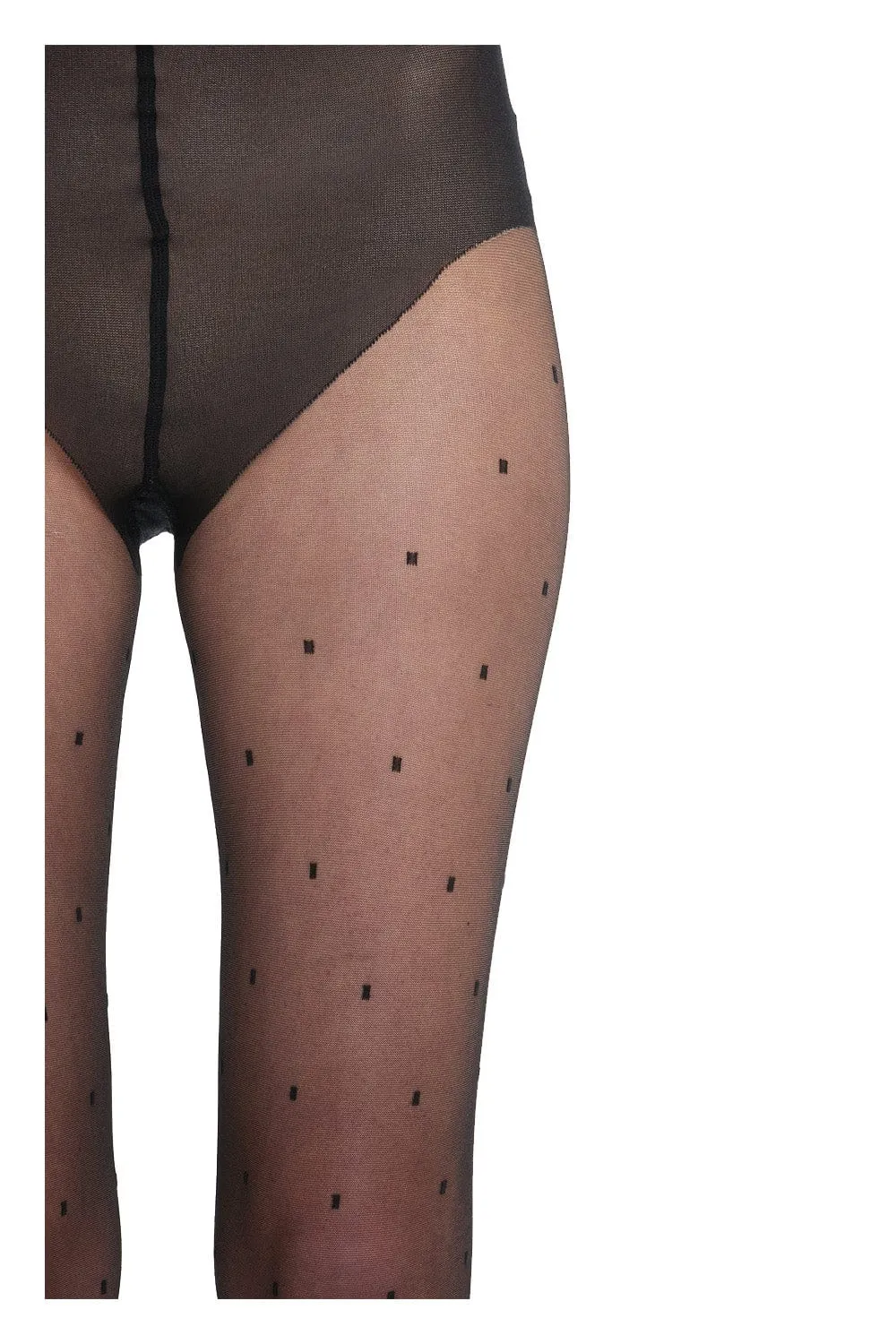 Sheer Black Polka Dot Tights
