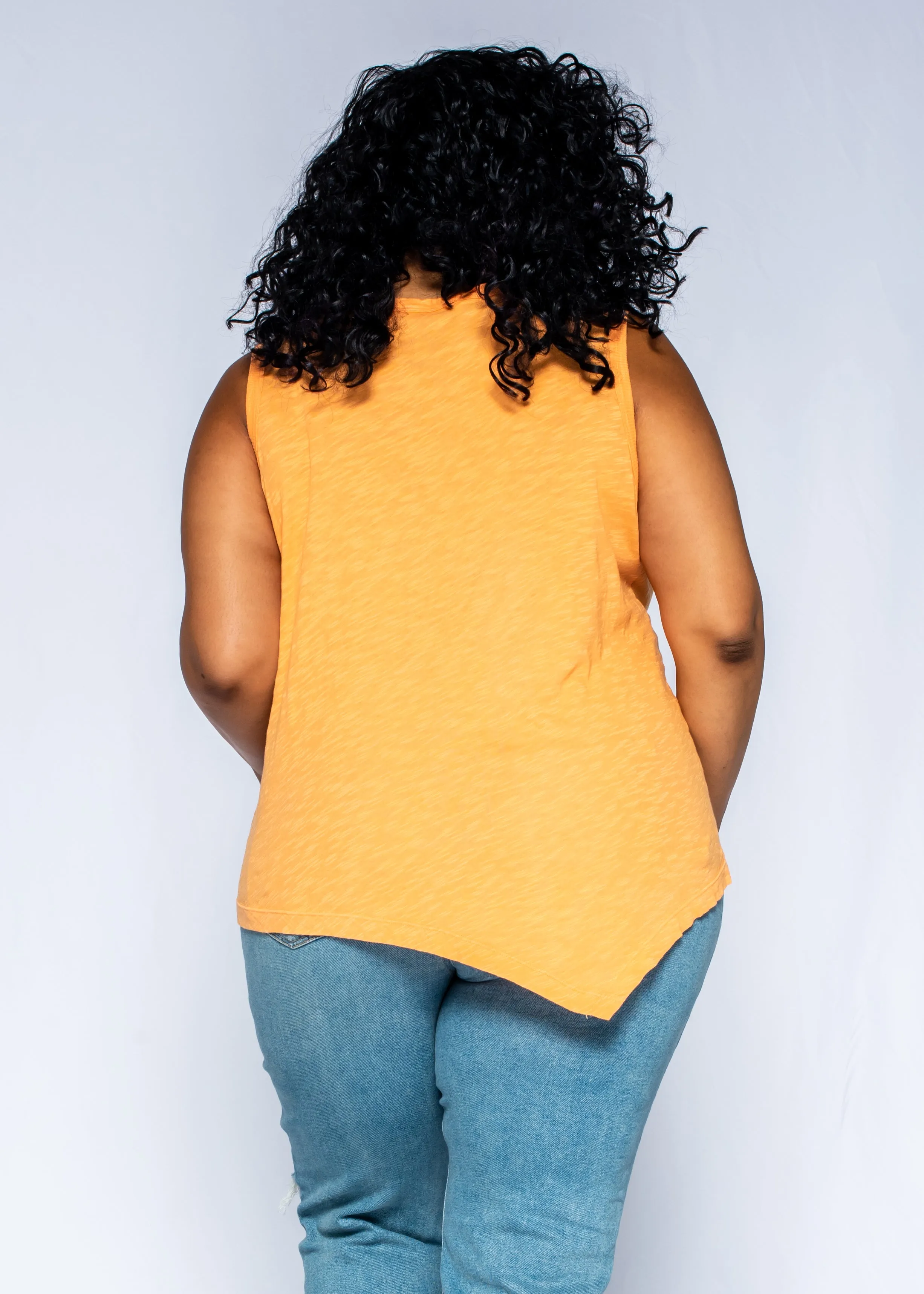 Shell Tunic Double Slant Hem Top