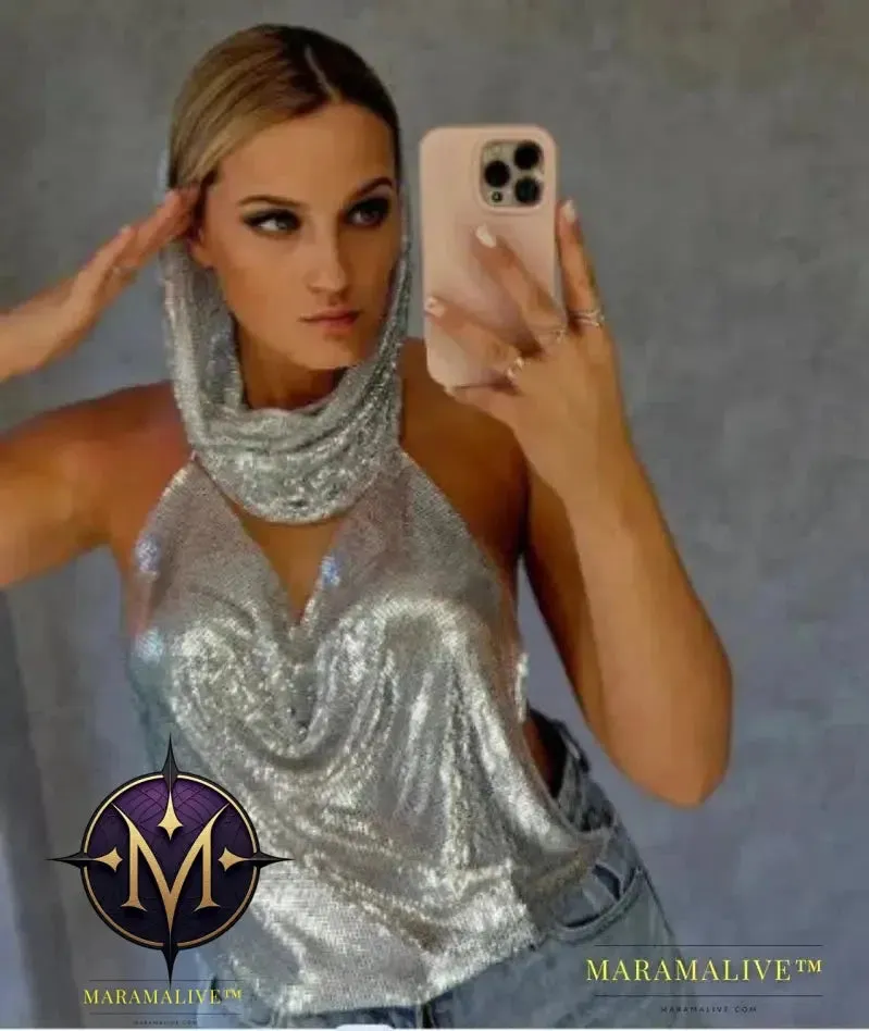 Shimmer in Style: Chic Sequined Crop Tops for Women