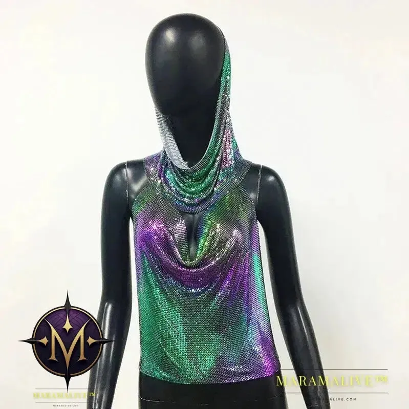 Shimmer in Style: Chic Sequined Crop Tops for Women