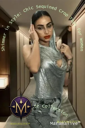 Shimmer in Style: Chic Sequined Crop Tops for Women