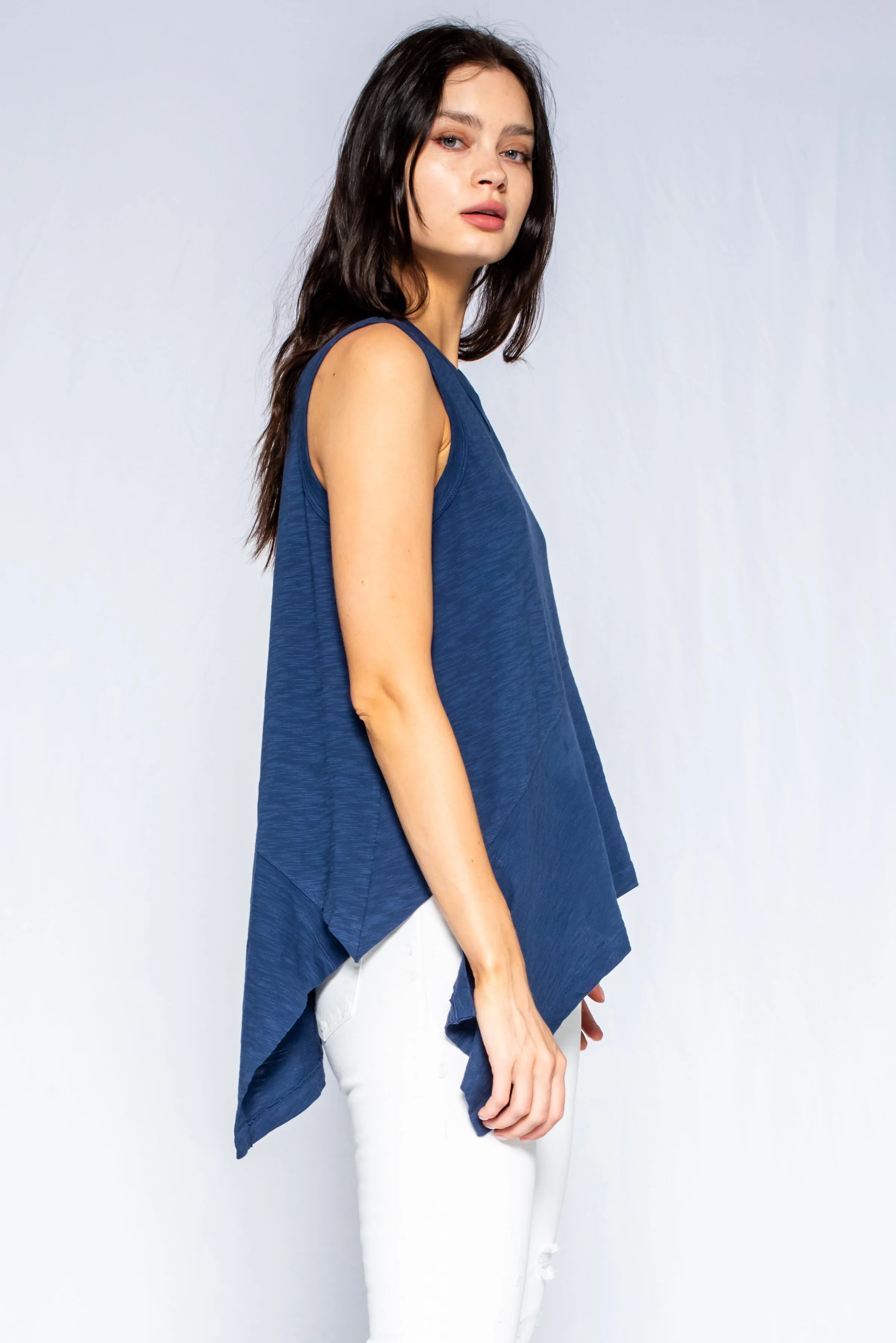 Shrunken Crew Shell Novelty Hem