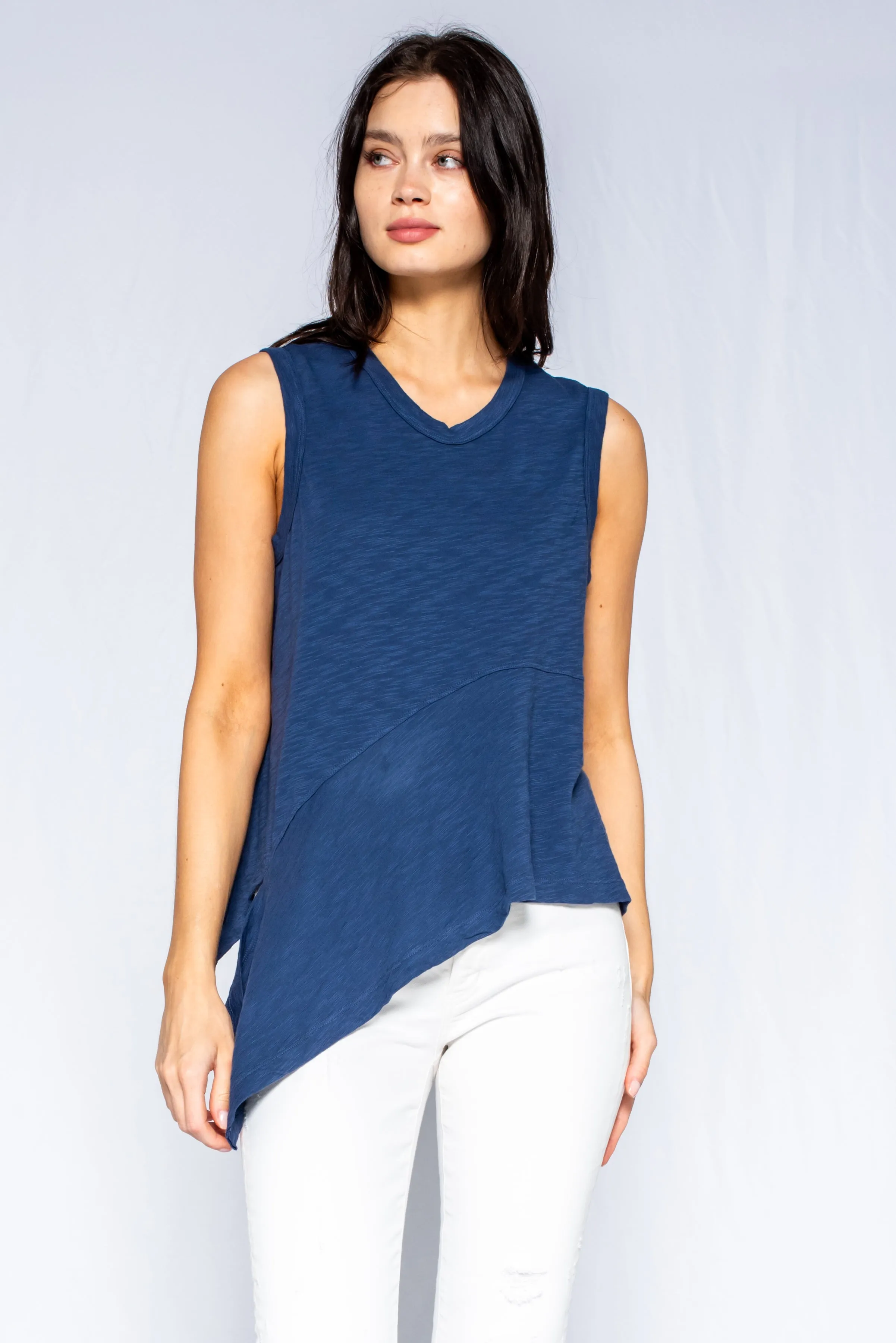 Shrunken Crew Shell Novelty Hem