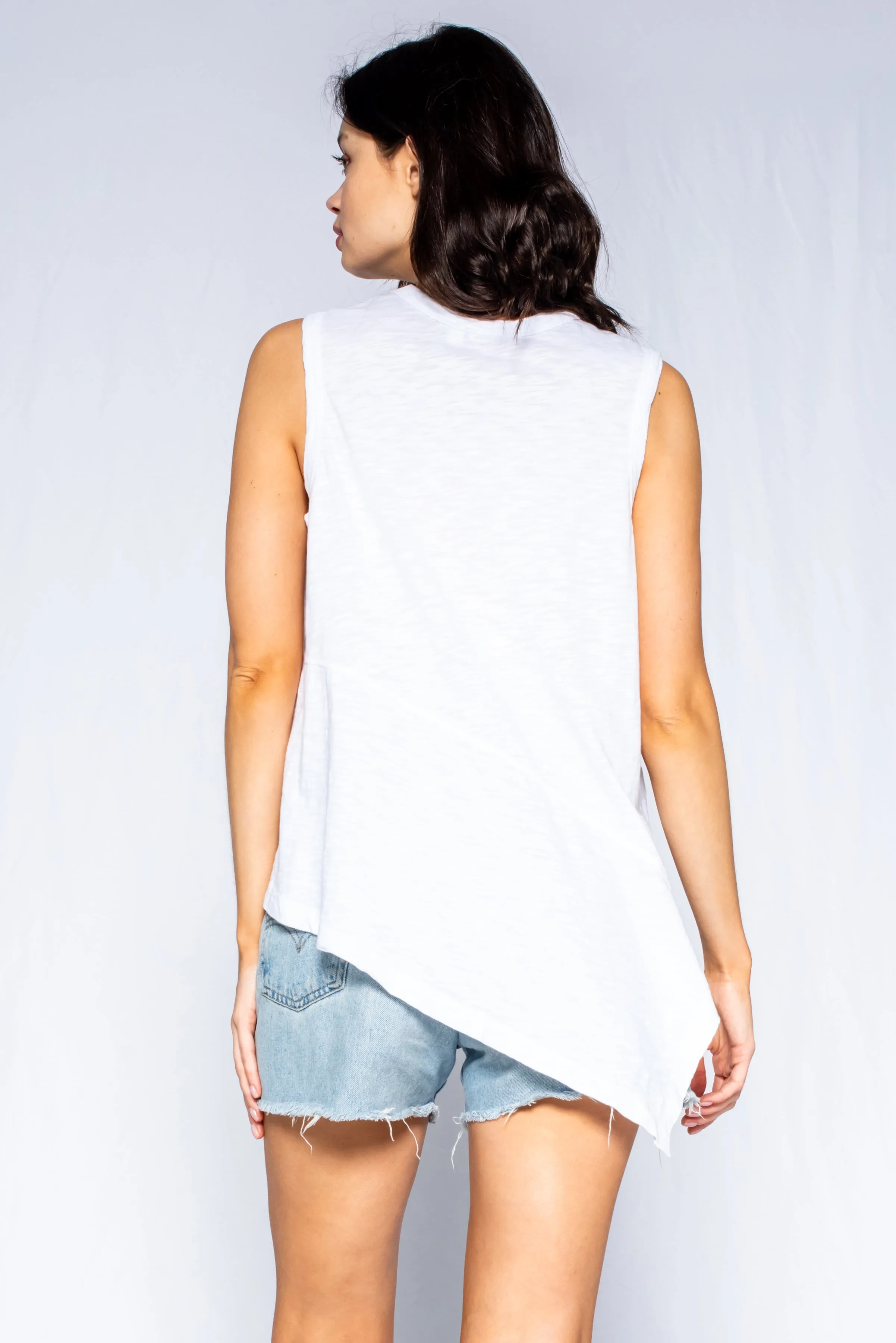 Shrunken Crew Shell Novelty Hem