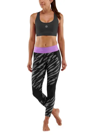 SKINS Women's Compression 7/8 Tights 3-Series - Wild Black Steel
