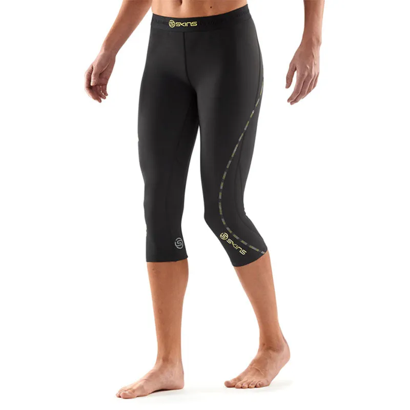 SKINS WOMENS DNAMIC 3/4 COMPRESSION TIGHT