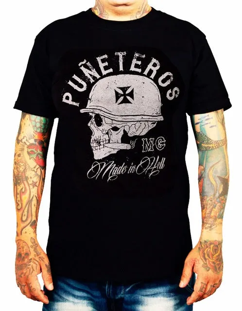 SKULL BIKER ROCKER T-SHIRT
