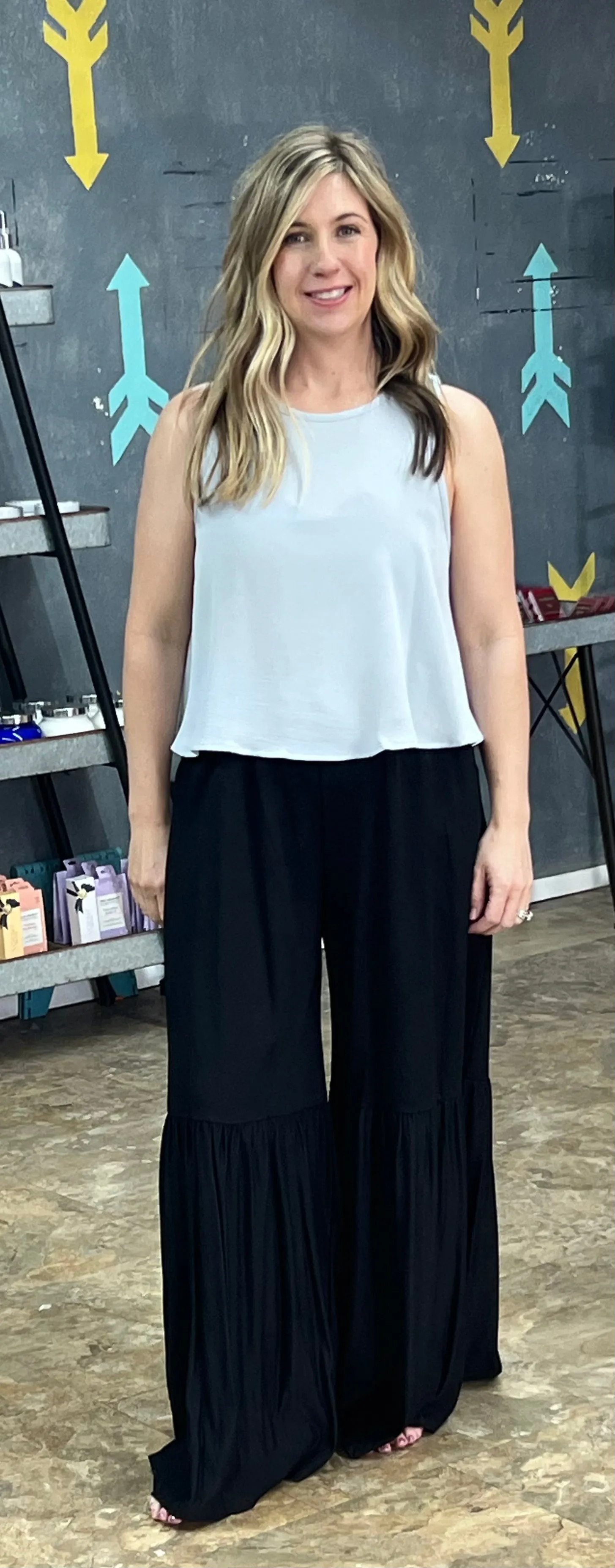 Sleeveless Linen Top