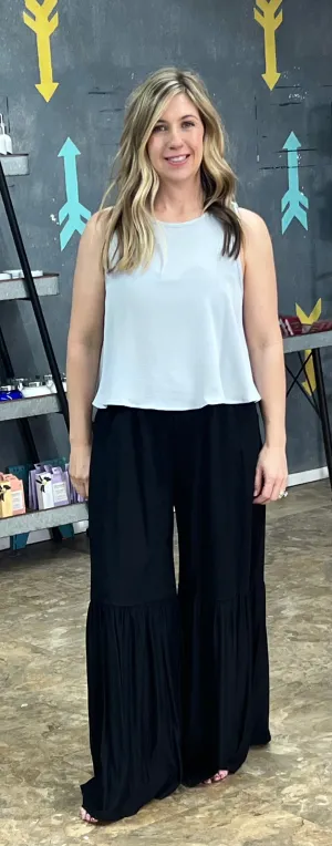 Sleeveless Linen Top