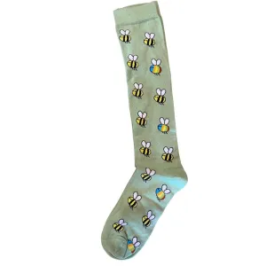 Slugs & Snails Adult Unisex Knee Socks - Bees