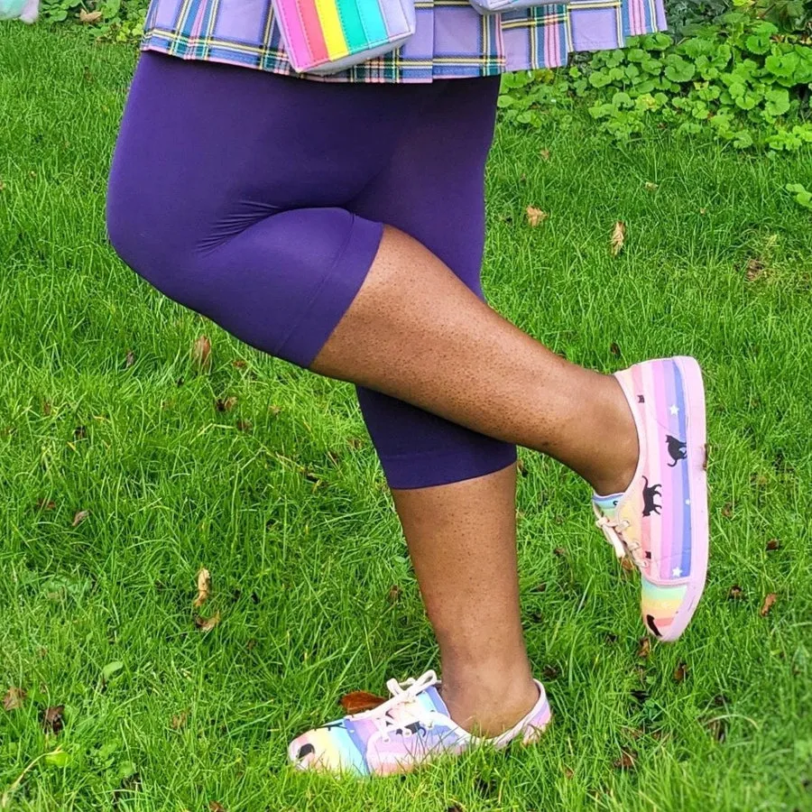 SNAG Capri Suffragette Purple Tights Sz AB ONLY