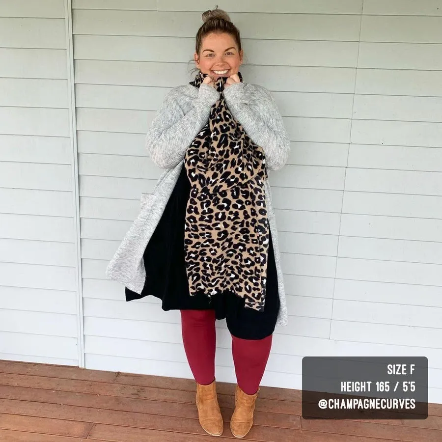 SNAG Opaque Burgundy Tights
