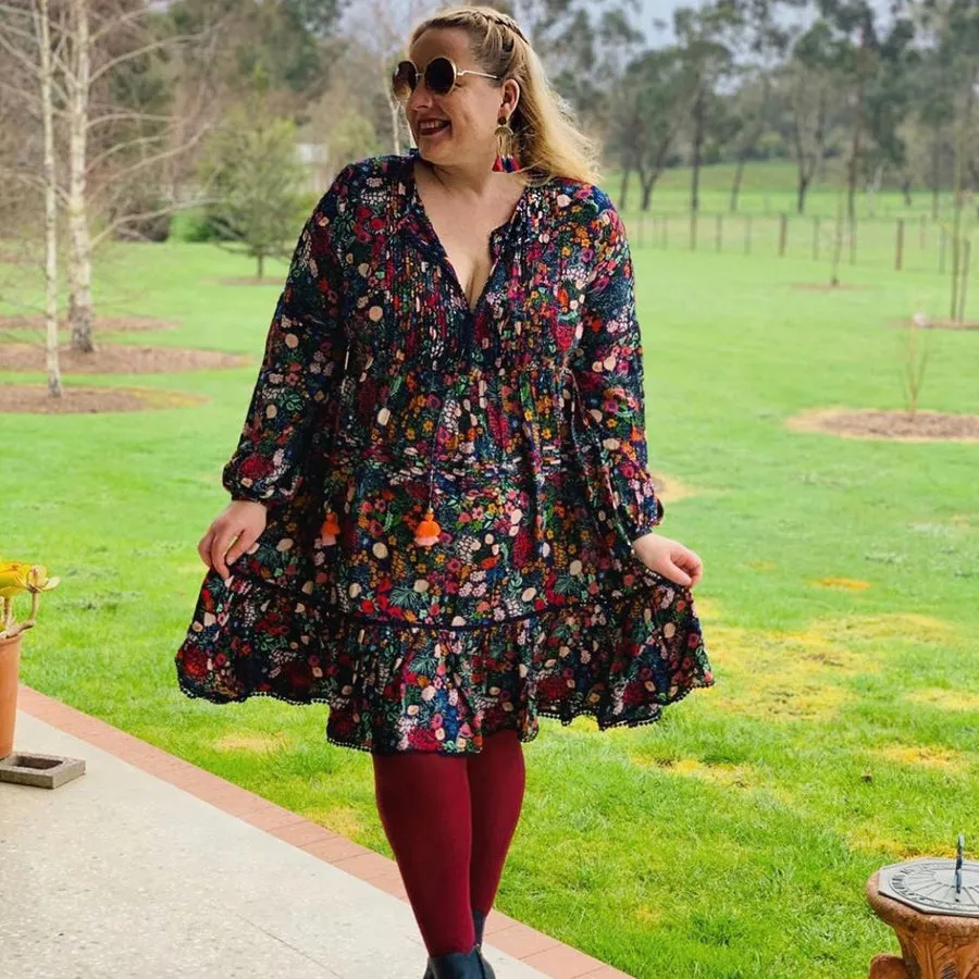 SNAG Opaque Burgundy Tights
