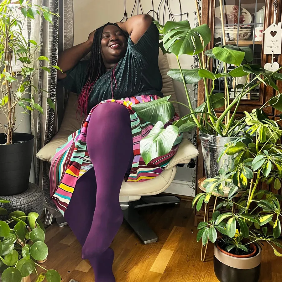 SNAG Opaque Plum Tights