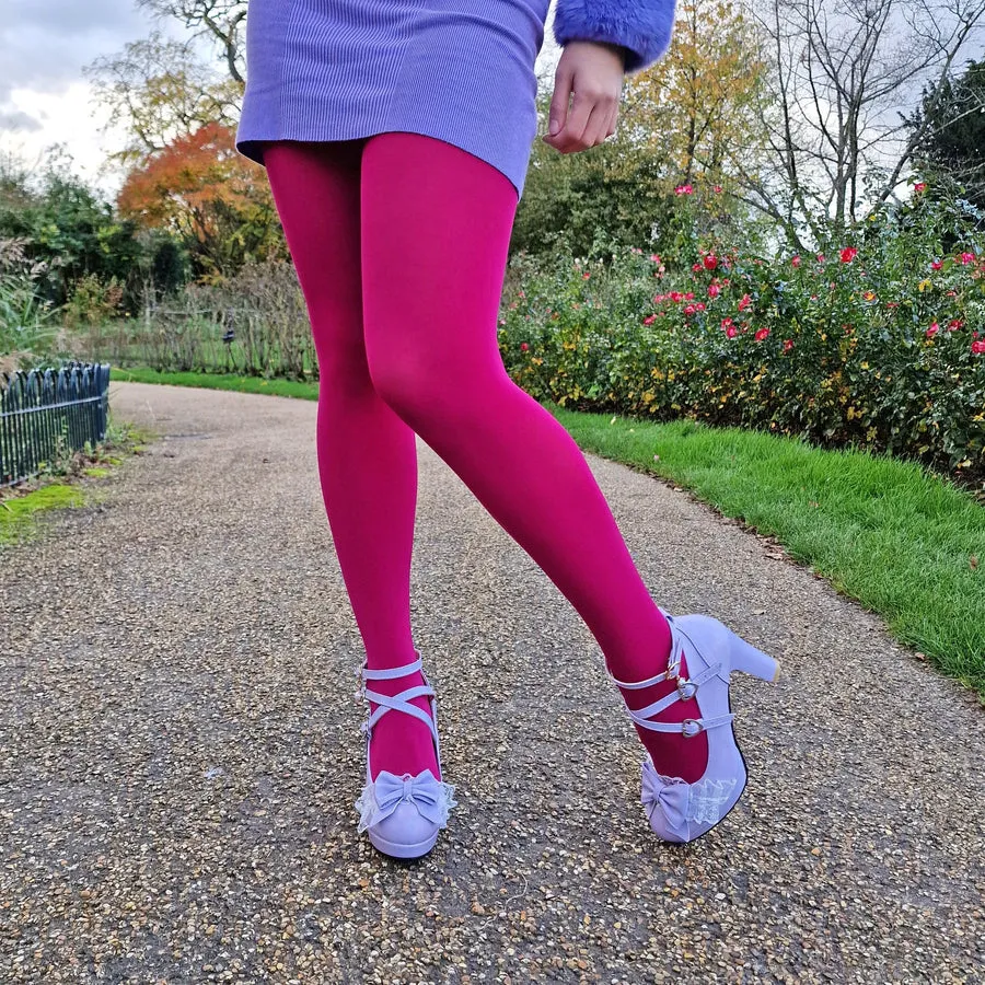 SNAG Opaque Raspberry Pie Tights