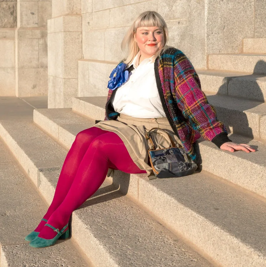 SNAG Opaque Raspberry Pie Tights